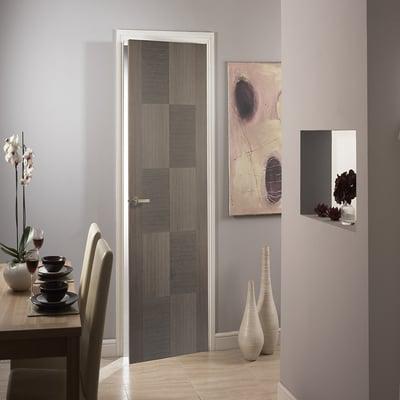 Apollo Chocolate Grey Pre-Finished Interior Door - All Sizes-LPD Doors-Ultra Building Supplies