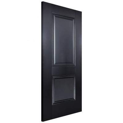 Arnhem Black Primed 2 Panel Interior Door - All Sizes-LPD Doors-Ultra Building Supplies