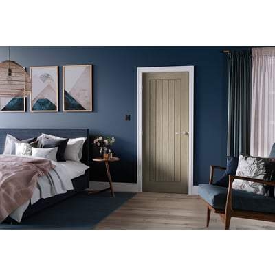 Belize Light Grey Pre-Finished Interior Door - All Sizes-LPD Doors-Ultra Building Supplies