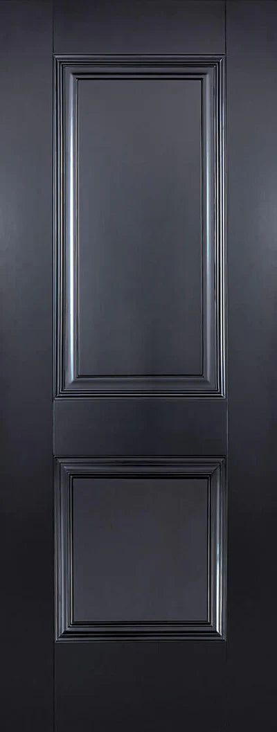 Arnhem Black Primed 2 Panel Interior Door - All Sizes