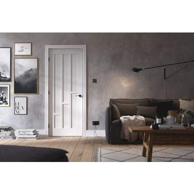 Coventry White Primed 6 Panel Interior Door - All Sizes-LPD Doors-Ultra Building Supplies