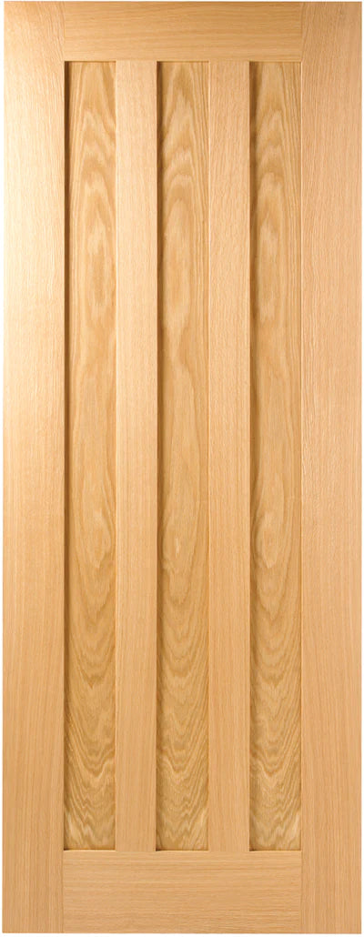 Oak Idaho Panelled Un-Finished Internal Fire Door FD30 - All Sizes