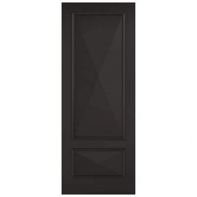 Knightsbridge Black Primed 2 Panel Interior Door - All Sizes-LPD Doors-Ultra Building Supplies