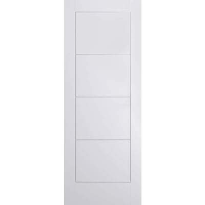 Ladder Moulded White Primed 4 Panel Interior Fire Door FD30 - All Sizes-LPD Doors-Ultra Building Supplies