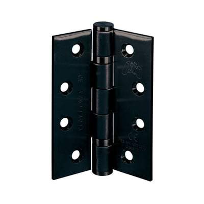 Matt Black Butt Hinge - 4" x 3" x 3mm (Pack of 3)-LPD Doors-Ultra Building Supplies