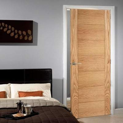 Oak Carini Un-Finished Flush Internal Door - All Sizes-LPD Doors-Ultra Building Supplies