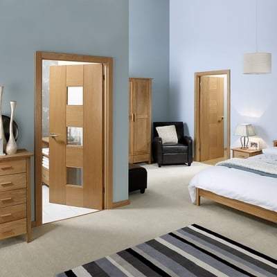 Oak Catalonia Flush Pre-Finished Internal Fire Door FD30 - All Sizes-LPD Doors-Ultra Building Supplies