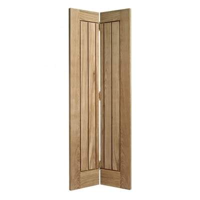 Oak Mexicano Bi-Fold Un-Finished Internal Door - All Sizes-LPD Doors-Ultra Building Supplies