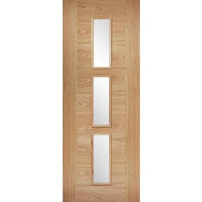 Oak Sofia 3 Light Panel Pre-Finished Internal Door - All Sizes-LPD Doors-Ultra Building Supplies