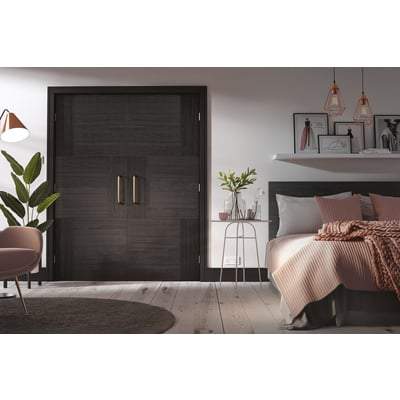 Seis Charcoal Black Pre-Finished Interior Fire Door FD30 - All Sizes-LPD Doors-Ultra Building Supplies