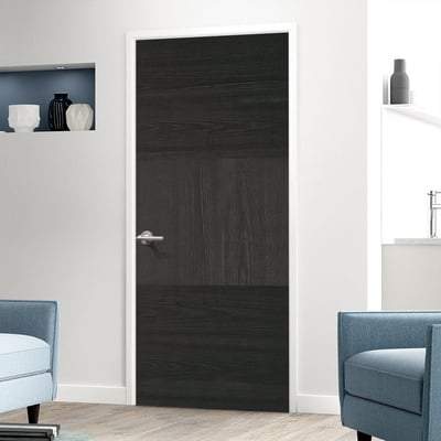 Tres Charcoal Black Pre-Finished Interior Door - All Sizes-LPD Doors-Ultra Building Supplies