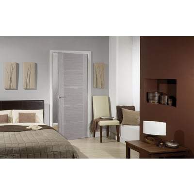 Vancouver Light Grey Pre-Finished 5 Panel Interior Fire Door FD30 - All Sizes-LPD Doors-Ultra Building Supplies