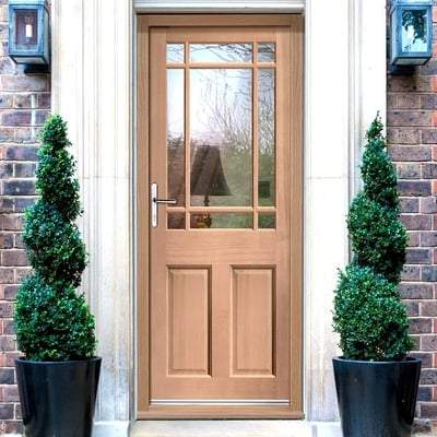 Warwick Hardwood M&T 9 Unglazed Light Panels External Door - All Sizes-LPD Doors-Ultra Building Supplies